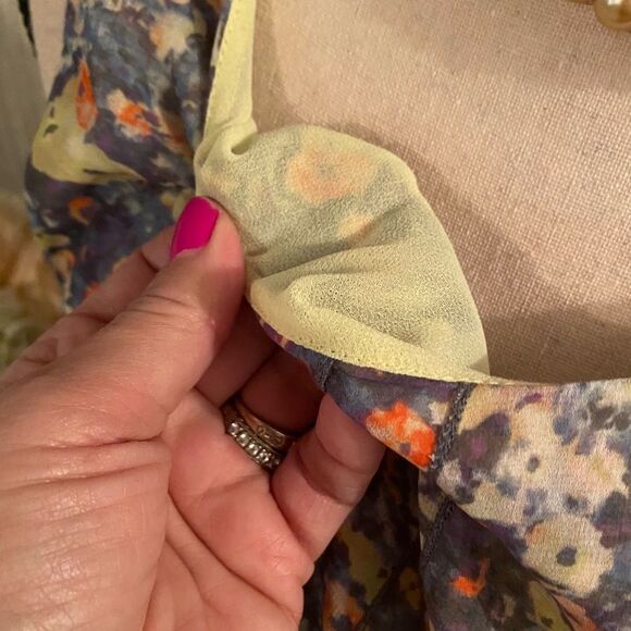 *Cabi* Sz M London Calling *Positano* Sheer Layered Floral Tunic Tank EUC - Picture 4 of 9